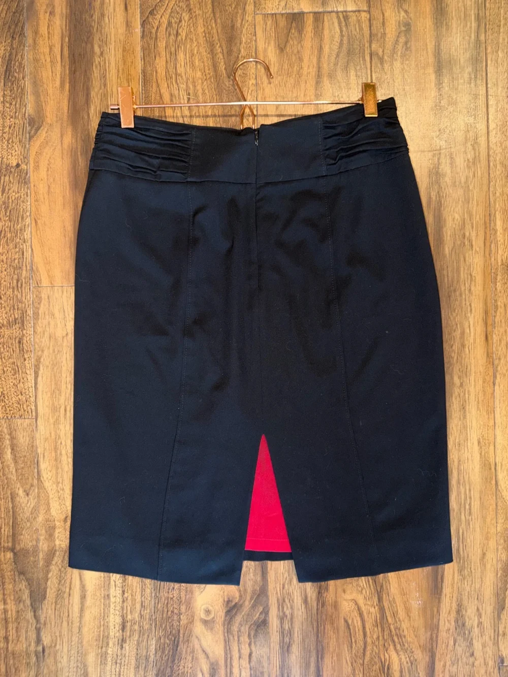 WHBM Black Pencil Skirt with Slit
